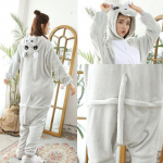 Gyvūnų katės Tigras Kigurumi Vienaragis Onesie suaugusiems paaugliams, moterims, vyrams, pižamoms, juokingoms flanelinėms, &scaron;iltoms, mink&scaron;toms miegui. xl