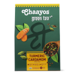 Žalioji arbata su ciberžole ir kardamonu (100 g), Ciberžolės kardamono žalioji arbata, Chaayos