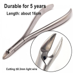 Dantų ortodontinė viela pjovimo replė ligatūrinė vielos pjovimo replė Ilga rankena liežuvinė viela Ortodontinė Forcep odontologo įrankiai 1 pc long light cutter