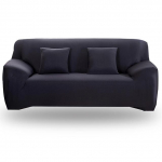 Strech sofos užvalkalas fotelio sėdynės užvalkalas / 2 / 3 / 4 vietų plaunamas sofos užvalkalas universalioms sofoms Baldų apsauga vaikams 1-Seat 90-140cm juoda