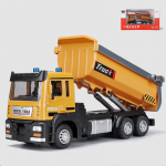 1:50 mastelio kokybės lydinio nutraukiamo savivarčio modelio, inžinerinio transporterio modelio, garso imitavimo ir lengvų automobilių žaislų 16.8x6.8x5.8cm