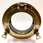 30.48 cm Canal Boat Porthole Window Antique Brown Door Window Glass Porthole Home Decor