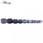 Alisouy 2 vnt. Daugiaspalviai Aurora Fluorito akmens ausų ki&scaron;tukai Tunelio plėtiklis Dvigubas ne&scaron;tuvų matuoklis Auskarų vėrimas Kūno papuo&scaron;alai 6mm