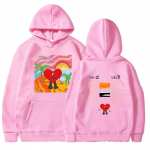 Bad Bunny Hoodies Unisex/moterys UN VERANO SIN TI Muzikos albumas Hoody Fashion Harajuku Hip Hop Streetwear Unisex's Hoodies Megztinis L