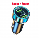 Usb automobilinis įkroviklis 12v itin greitas įkrovimas su 2 prievadais 240w, skirtas Huawei Oneplus Oppo Iphone 14 Pro Max Plus 13 12 11 Xiaomi Samsung Super Car Charger