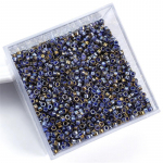 10/450g 750/32000vnt 2,5 mm stiklo karoliukai, metaliniai karoliukai, skirti &bdquo;pasidaryk pats&ldquo; papuo&scaron;alų amatų siuvimo priedai 2.5mm 450g/bag
