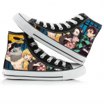 Demon Slayer Print Drobės Batai Mados Anime Studentų Vyrų Moterų Unisex Laisvalaikio batų Mėgėjams Poroms Batai 40