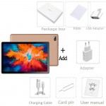 BDF G15 10,1' 8GB + 256GB Android12 plan&scaron;etinis kompiuteris 3G/4G LTE/5G / WIFI Standard version auksas