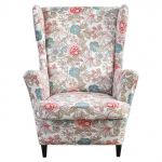 Spausdintas nuožulnios atramos karali&scaron;ko stiliaus kėdės užvalkalas, elastingas fotelio sparno sofos atlo&scaron;o užvalkalas, tampus apsauginis namų dekoras 1 Piece