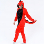 &bdquo;Leopard Kigurumi Onesie&ldquo; vaikams, gyvūnams, miegui skirtų pižamų rinkinys, flanelinis, &scaron;iltas kostiumas su gobtuvu berniukams, mergaitėms, mielas vakarėlis s