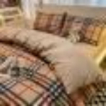 &Scaron;iaurieti&scaron;ko stiliaus japoni&scaron;ko stiliaus nespausdinta languota keturių dalių patalynė ir antklodės užvalkalas, skalbtas medvilninis &scaron;epečiu padengtas trijų dalių komplektas 1.5m bed sheet 4pcs