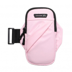 Sportinis rankinis krep&scaron;ys, atsparus dilimui, didelės talpos neslystantis, patogus, lygus užtrauktuko laikiklis Apta&scaron;kams atsparus rankinės apyrankės mobiliojo telefono laikiklis treniruoklių salės priedas rožinė