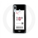 Coque pour Samsung Galaxy A30 Billet d'avion Tokyo Japon