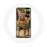 Coque pour samsung galaxy J7 2016 Bengal Race de chats dessin Anim&eacute;