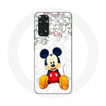 Coque pour Xiaomi Redmi Note 11S Mickey Mouse Fleurs C&oelig;urs