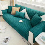 Vienspalvis neslystantis sofos užvalkalas, storas mink&scaron;tas pliu&scaron;inis sofos pagalvėlės rank&scaron;luostis, skirtas svetainės baldams. 90x160cm 1pc ežero mėlyna spalva