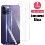 3 vnt. užpakalinis grūdintas stiklas, skirtas iPhone 11 12 13 Mini 13 14 15 Pro Max telefonams galinio ekrano apsauginė plėvelė, skirta iPhone 14 15 Plus For iPhone 12 Mini