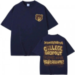 Geriausi įžymūs Kanye West College Dropout Graphics mar&scaron;kinėliai Unisex WoUnisex Hip Hop Repo Vintažiniai mar&scaron;kinėliai Unisex laisvalaikio mar&scaron;kinėliai Unisex
