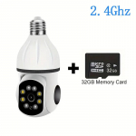 1080P i&scaron;manioji &bdquo;Wi-Fi&ldquo; kamera, vidinė 2,4G ir 5G belaidė &bdquo;Wi-Fi&ldquo; IP PTZ stebėjimo kamera, 360&deg; pasukama automatinio sekimo naktinio matymo dvipusio pokalbio CCTV IR kamera 2.4G+32G Card