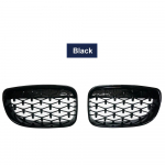 1 pora auk&scaron;tos kokybės priekinio bamperio grotelių, skirtų BMW 1 serijos E81, E87, E82, E88, 128I, 130I, 135I (pasirinktinai) 07-11 juoda