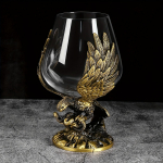 1 vnt reljefinis erelio vyno stiklas, kri&scaron;tolinis &scaron;ampano stiklas, didelė gotikinė taurė &scaron;koti&scaron;kam burbono viskio kokteiliui konjako degtinės džino tekilos gėrimas barui P