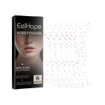 12/6 vnt PE plėvelės tatuiruotės, paauksuojančios veido strazdanos, netikros tatuiruotės lipdukai, klijuojantys akis nuo strazdanų B U0U8 6pcs-1set