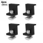 4vnt saulės kolektorių laikiklio tvirtinimo PV galinis gnybtas vidurinis spaustuko tvirtinimas 30mm/35mm juodas 35mm/End clamp
