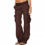 Moteri&scaron;kos baggy Cargo Pants Vintažiniai džinsai su ki&scaron;enėmis Plačios kelnės Laisvi kombinezonai Ilgos Kelnės Cargo Kelnės L