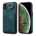 Žiedinis laikiklis kortelių laikiklio lizdų dangtelis telefono dėklas, skirtas iPhone X, iPhone XS, iPhone XR, iPhone XS Max iPhone X / XS juoda