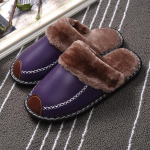 Užsisakykite vienu dydžiu Jaukios vyri&scaron;kos/moteri&scaron;kos &scaron;lepetės Fuzzy Soft Patogios &scaron;iltos &scaron;lepetės žieminiai namų batai 37-38 violetinė