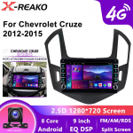 Android 12 Stereo Multimedija Automobilinis Carplay Android Auto Belaidis Chevrolet Cruze 2012-2015 FM AM WIFI radijas 4+64