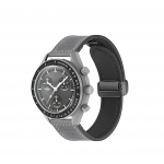 Klasikinis 20 mm silikoninis odinis laikrodžio dirželis, skirtas Omega X Swatch Common MoonSwatch Saturn Moon Series Constellations Vyrams Moterims Greitas atsegimas For MoonSwatch