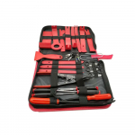 Universalus automobilio garso remonto įrankis, automobilio spaustuko kniedės tvirtinimo elementas, durų plok&scaron;tės apdailos nuėmimo įrankis, automatinis salono i&scaron;montavimo įtempių nuėmimo įrankis raudona