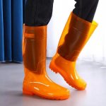 FashionMan Shoes Loafers PVC atsparus vandeniui neslystantis lietaus batai vyrams žvejybai patogūs, atsparūs dėvėjimui 2024 m. Pasiūlymas Originalus, Naujas 40