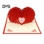 3D &Scaron;irdies I&scaron;&scaron;okanti Kortelė Valentino Dienos Sveikinimo Kortelė Automati&scaron;kai I&scaron;&scaron;okanti Meilės Kortelė Motinos Dienai Jubiliejaus Dovana 10x15cm