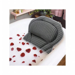 1 vnt neslystanti SPA vonios pagalvė su siurbtukais, 4D kvėpuojantis tinklinis audinys, mink&scaron;ta stora pagalvėlė, ne&scaron;iojamas ir plaunamas vonios priedas kaklui ir nugarai, one-size balta