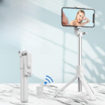 Daugiafunkcinis sulankstomas ir i&scaron;traukiamas mobiliojo telefono asmenukių lazda universalus XT02 Bluetooth fotografijos tiesioginės transliacijos trikojis