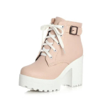 2024 Platforminiai Batai Moteri&scaron;ki Ankle Boots Mink&scaron;tos Odos Stori Auk&scaron;takulniai Sagtys Platforminiai Batai Žieminiai Rudens Batai &Scaron;ilti Batai Dideli 34 rožinė