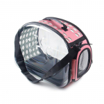 Naminių gyvūnų krep&scaron;ys ant peties, katės ne&scaron;yklė, lauko kelioninis kvėpuojantis rankinukas, &scaron;uniuko ir kačiuko kapsulės skaidrus ne&scaron;iojamas krep&scaron;ys su peties dirželiu S 2.5kg rožinė