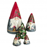 5 Kalėdų Matryoshka Kalėdų nyk&scaron;tukų kolekcijos lėlės, sukrautos lėlių ornamentais
