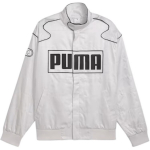 Puma Archive Laisvas Sezoninis Madingas Universalus Laisvalaikio Lenktynininko Striukė Unisex Striukė Ledo Pilka 629914-61 XXS
