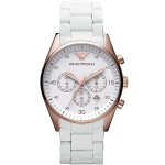 Emporio Armani AR5919 Baltas Sportivo vyri&scaron;kas laikrodis 42 balta
