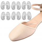 6 poros priekinių pėdų ortopedinių vidpadžių moterims, mink&scaron;tos silikoninės gelio pagalvėlės padikaulį atraminiai įdėklai, pėdų skausmą mal&scaron;inantys įklotai 6 pairs balta