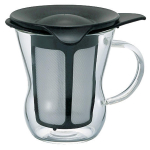 HARIO Vienas puodelis arbatos gaminimo aparatas 200ml Juodas Pagaminta Japonijoje Dovana OTM-1B juoda