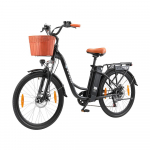 TTGO YY-26ST elektrinis dviratis 250 W 26 colių miesto ir priemiestinis elektrinis dviratis su krep&scaron;iu ir 36 V 14,5 Ah baterija balta