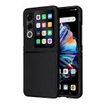 Telefono dėklas, skirtas ZTE nubia Flip PC + odinis smūgiams atsparus apsaugos nuo kritimo dangtelis for ZTE Nubia Flip 2 juoda