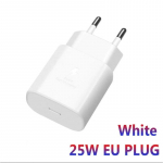 25w įkroviklis Super greito įkrovimo adapteris USB tipas C PD PPS, skirtas Samsung Galaxy S22 S21 A55 A54 A35 A06 A16 A26 A36 A56 Note 20 Z Flip 6 Fold6 EU balta