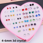 120 Love Earrings for Women: Diamond-Studded Resin and Plastic Jewelry Collection
