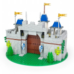 Viduramžių riterio pilies vartų rinkinys Viduramžių miesto aik&scaron;tė MOC Minifigūrėlė Suaugusiems Konstruktorius Statybiniai kaladėlės Žaislai berniukams Dovanos
