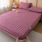 Visų sezonų skalbtos medvilnės dygsniuotas čiužinio užvalkalas - Apsauga nuo dulkių su paklode 180cmx200cm Quilted Sheet